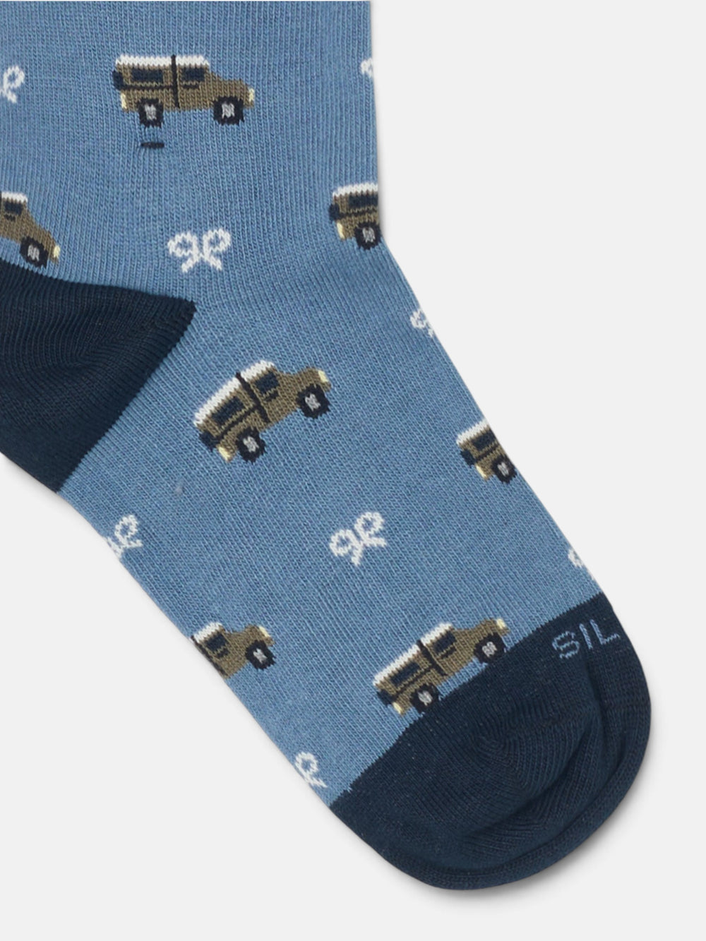 Calcetin kids coche azul indigo