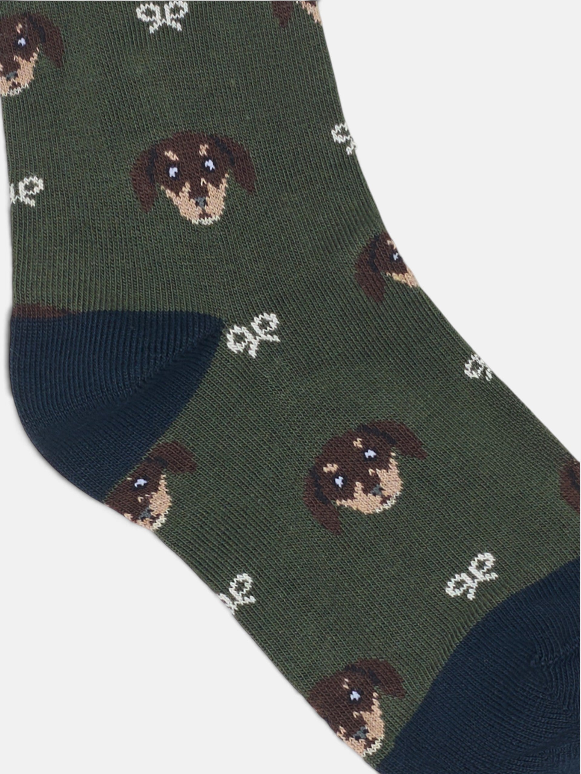 Calcetin kids dog verde