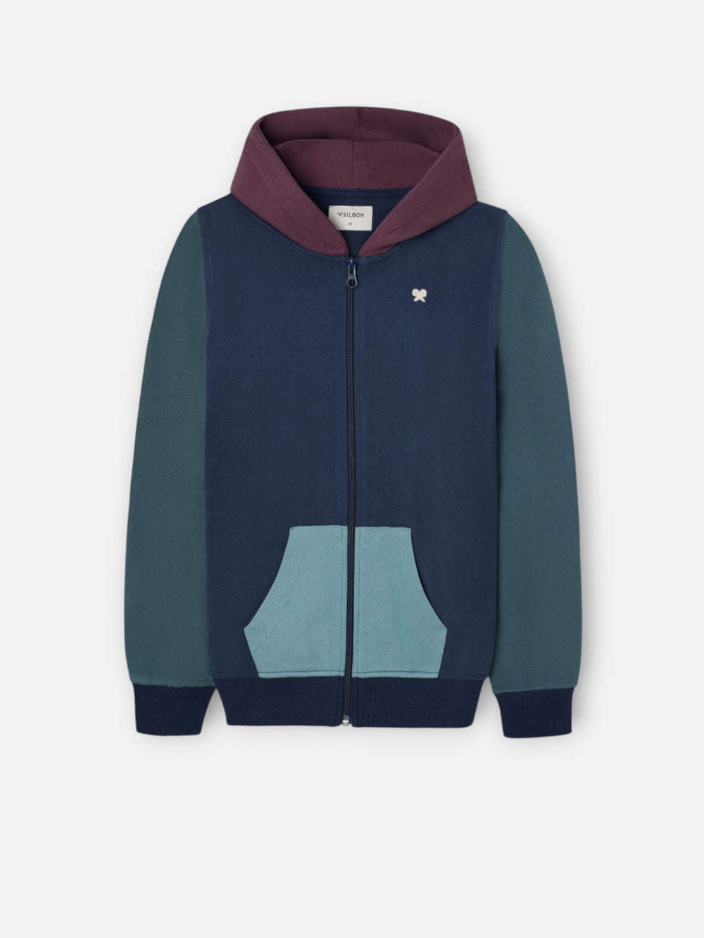 Sudadera kids deportiva multicolor marino