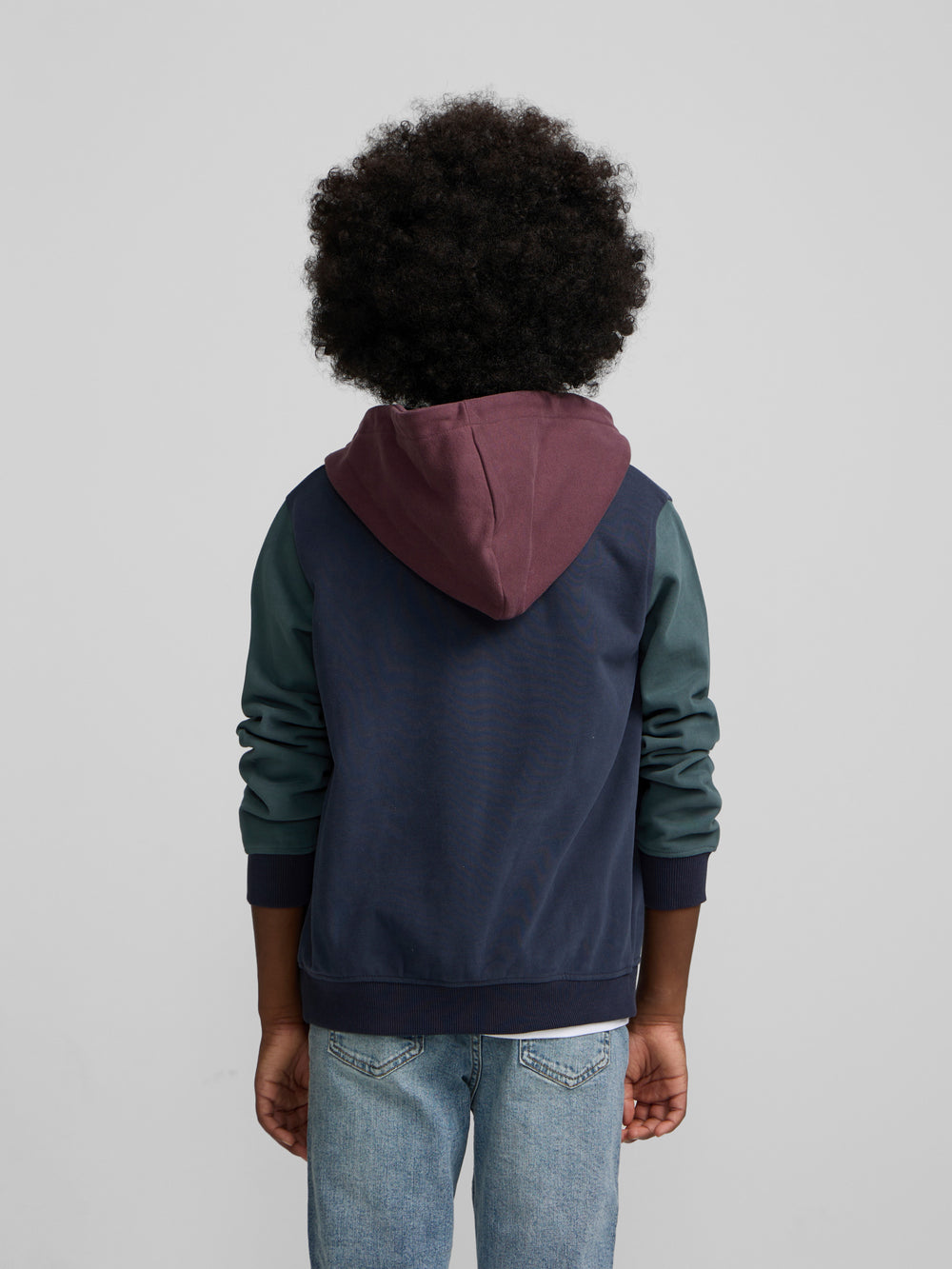 Sudadera kids deportiva multicolor marino