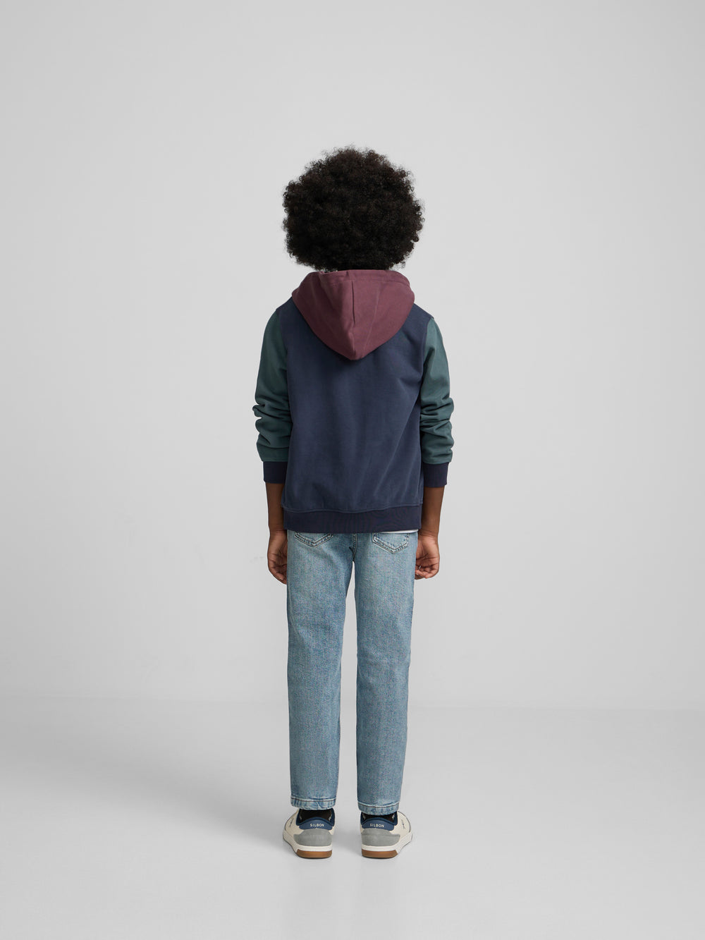Sudadera kids deportiva multicolor marino