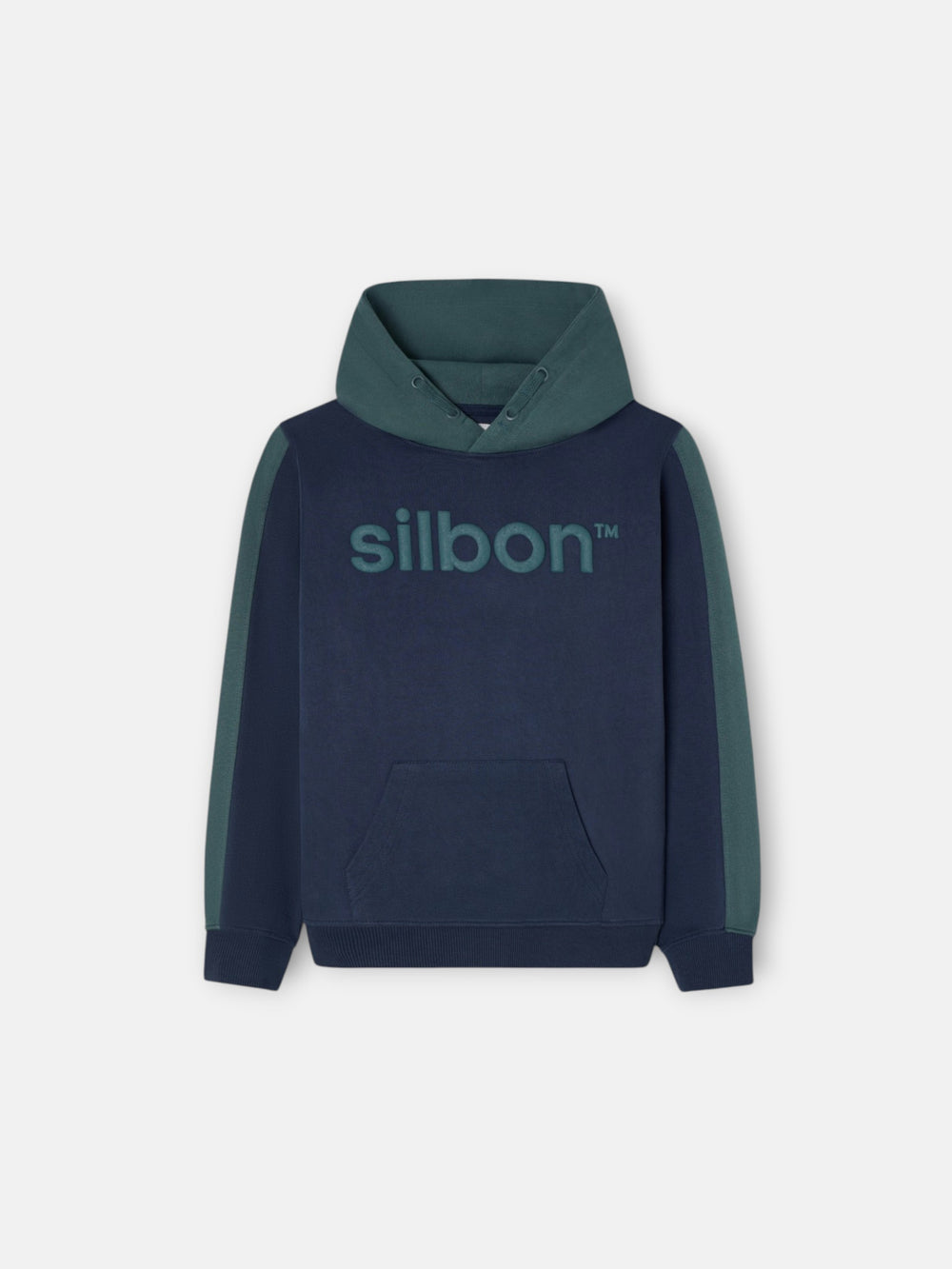 Sweatshirt desportiva com capuz verde para crianças