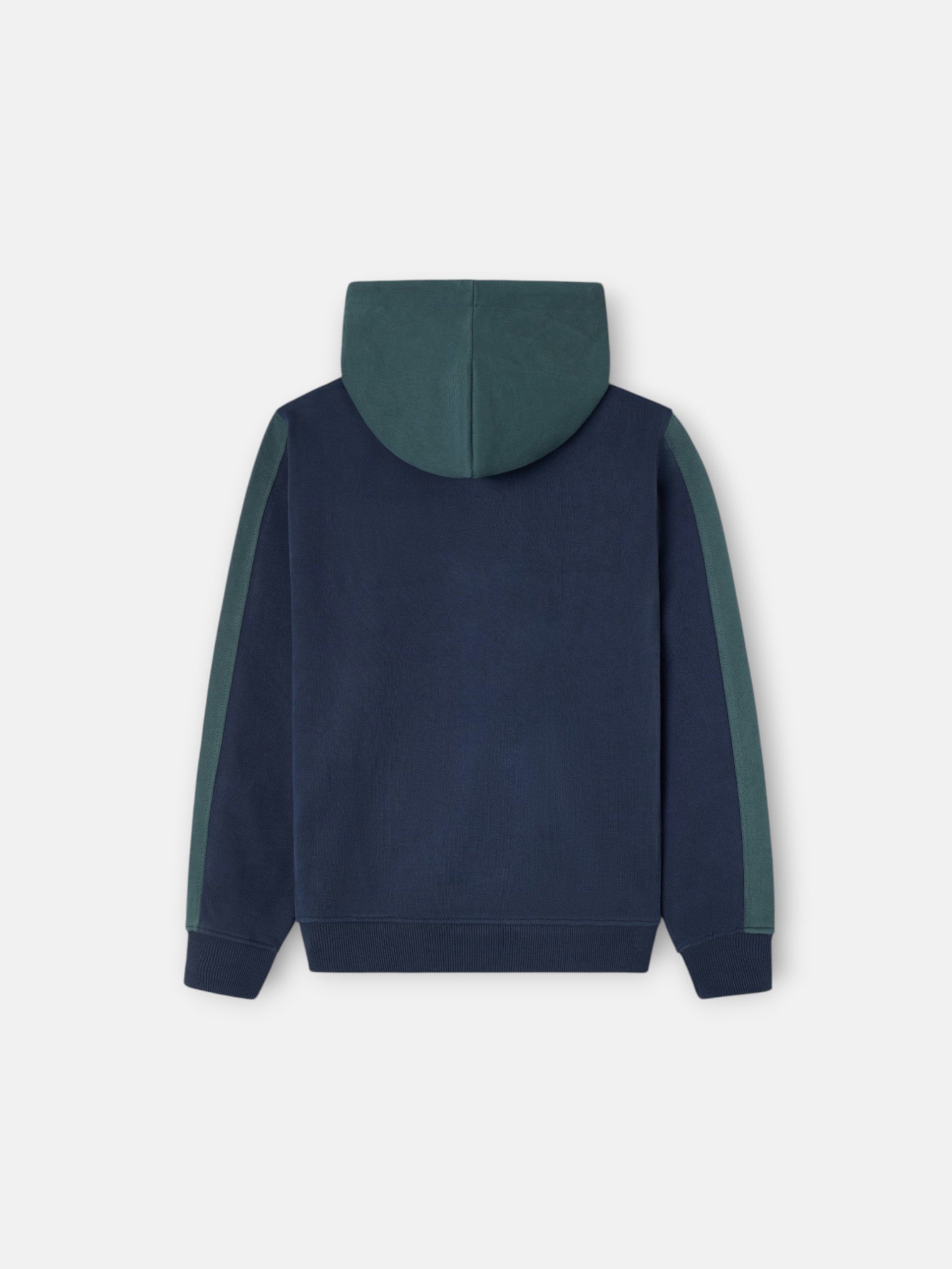 Sudadera kids deportiva capucha verde