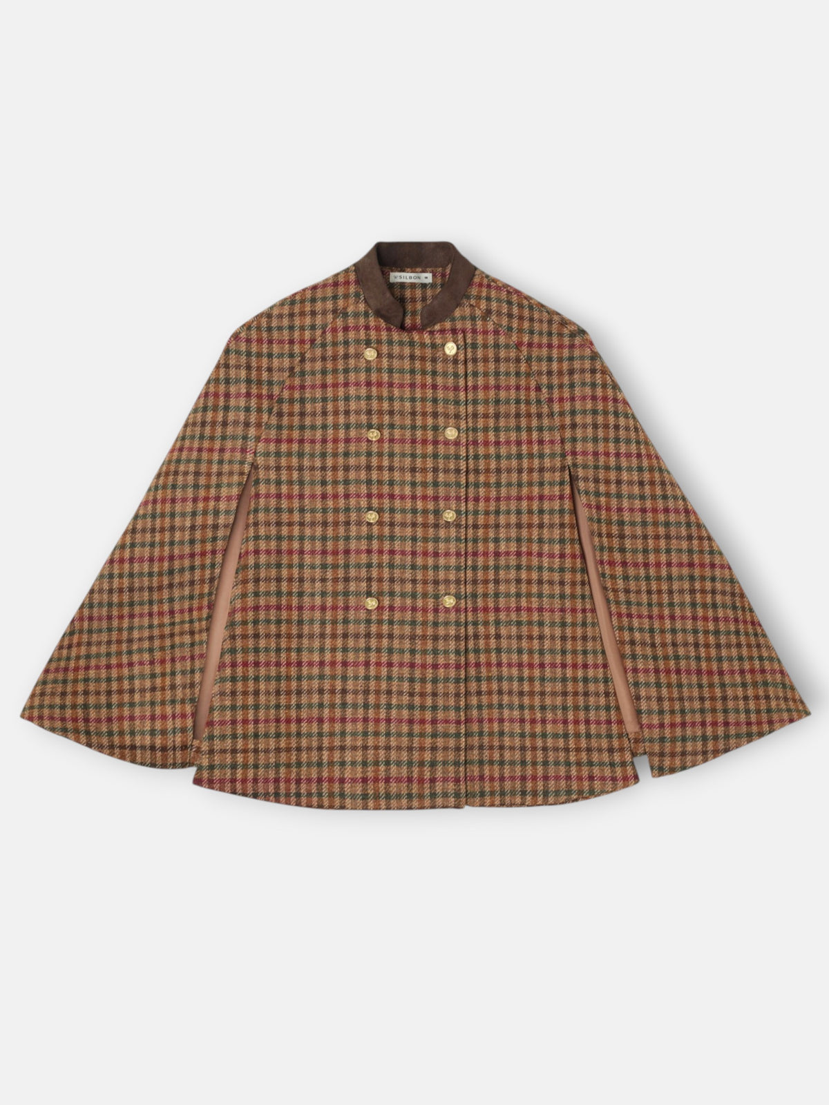 Capa girl cuadros marron
