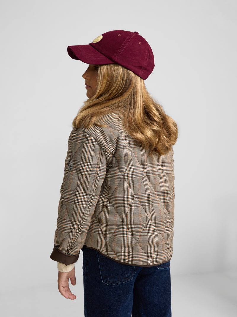 Cazadora girl acolchada cuello pana marron