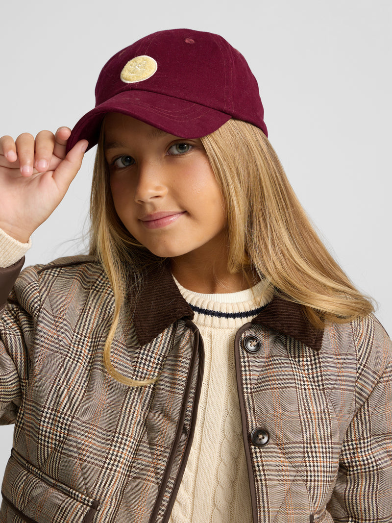 Cazadora girl acolchada cuello pana marron