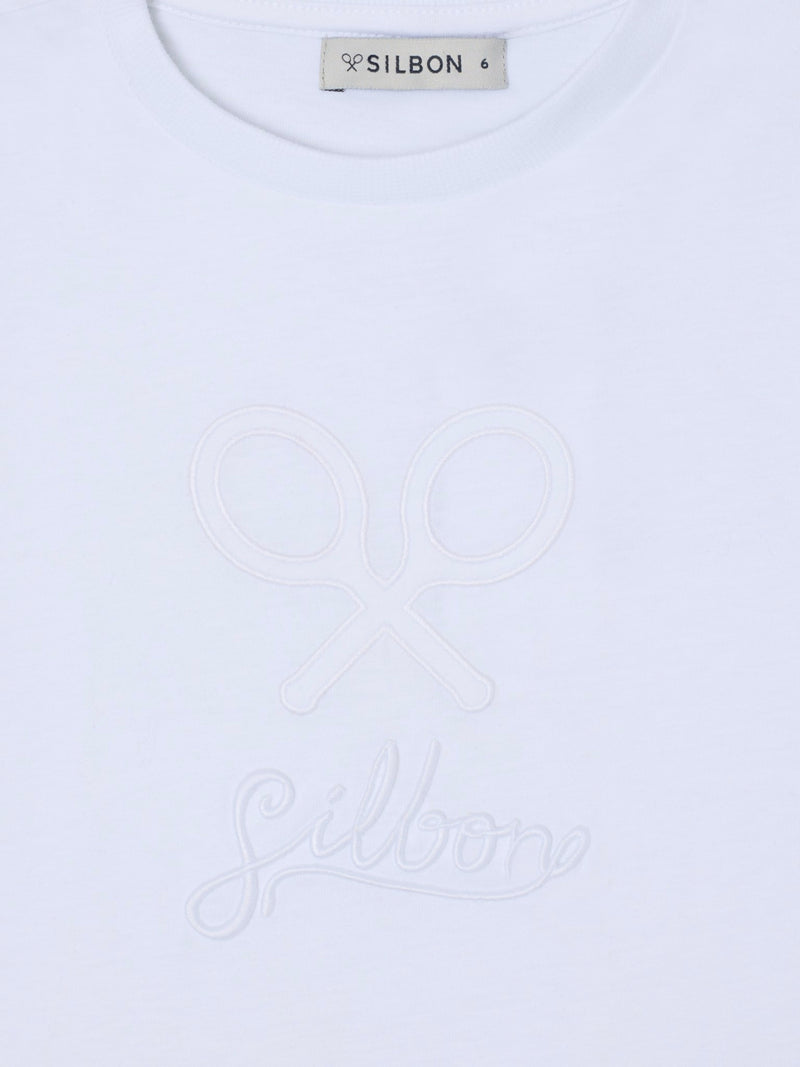 Camiseta girl silbon clasica blanco