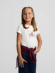 Silbon girl t-shirt with Silbon racket in off-white