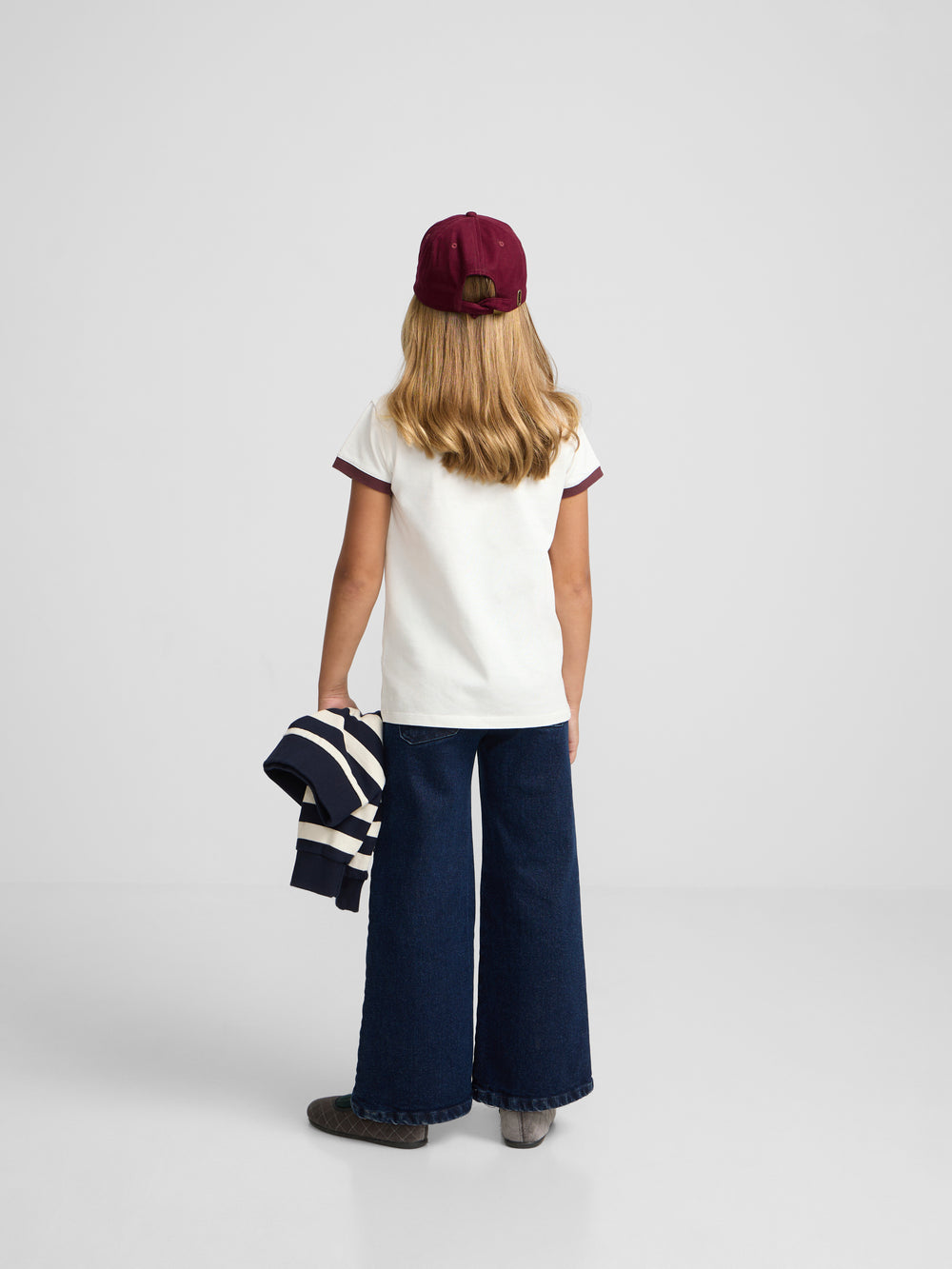 T-shirt girl silbon varsity cru