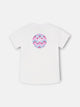 Camiseta girl parche raquetas blanca