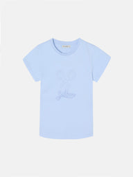 T-shirt fille Silbon classique bleu