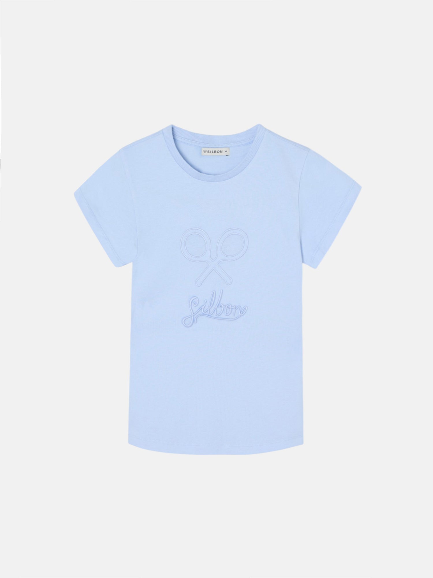 Silbon classic blue girl's T-shirt