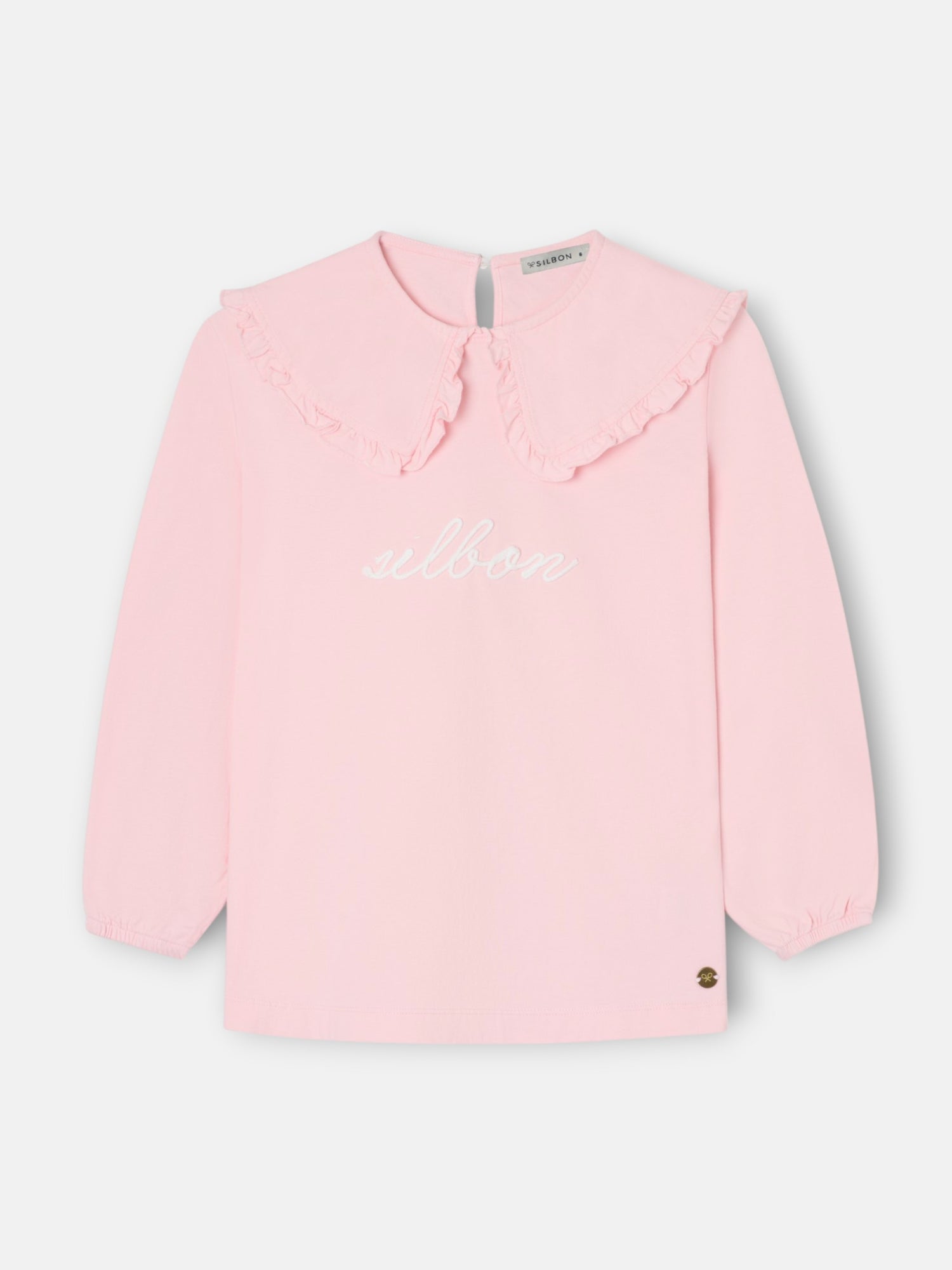 Camiseta girl cuello bobo rosa