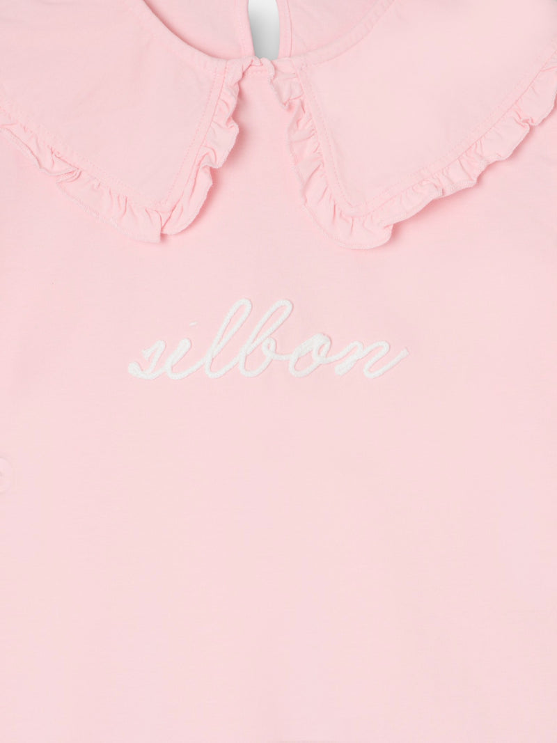 Camiseta girl cuello bobo rosa