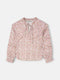 Blusa girl estampado flores rosa y blanco