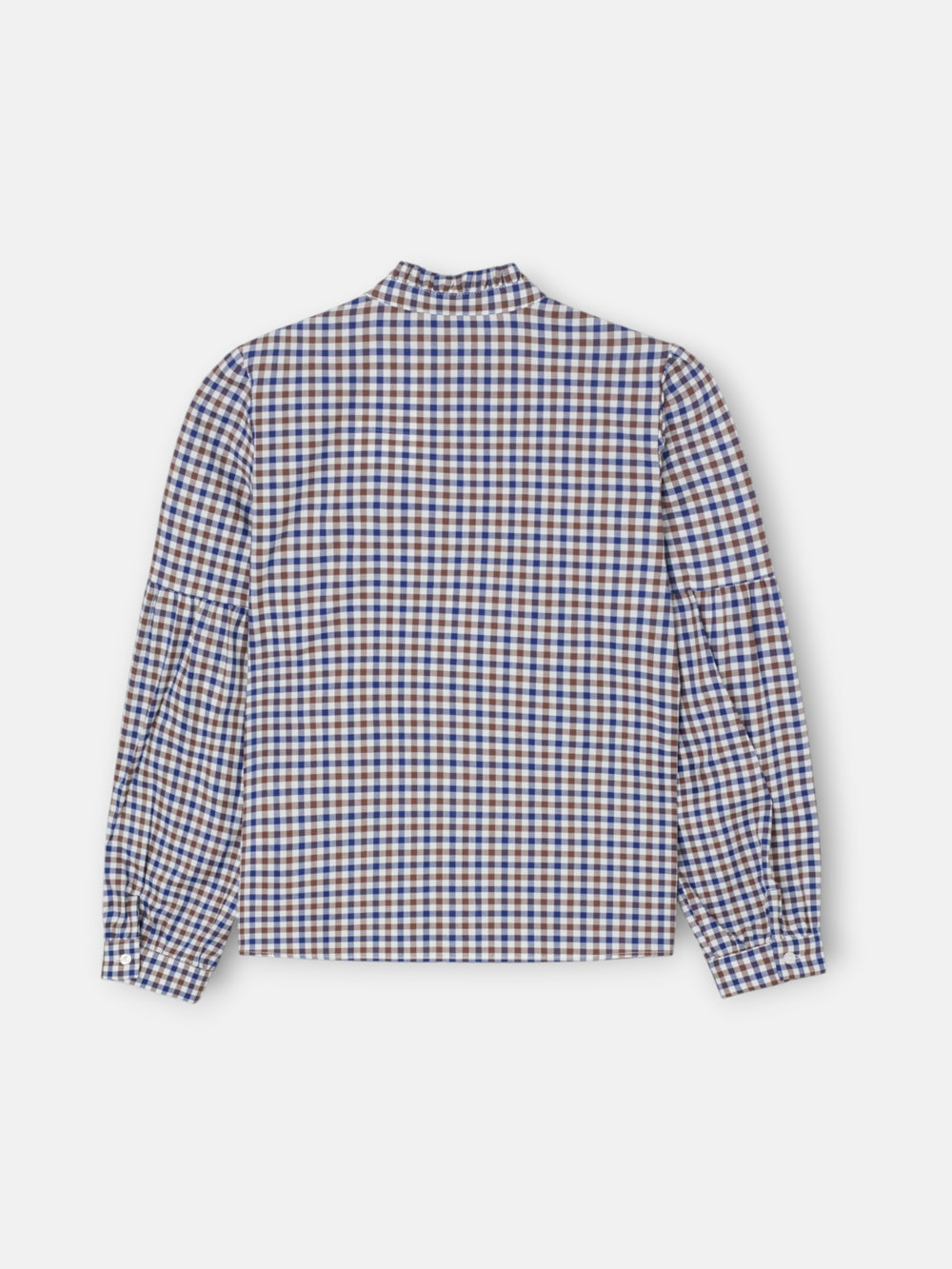 Camisa girl cuadros azul marino y blanco