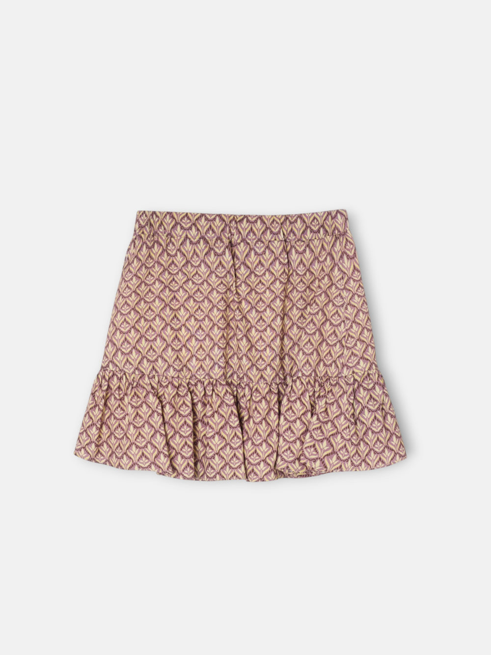 Falda girl estampado flores morado