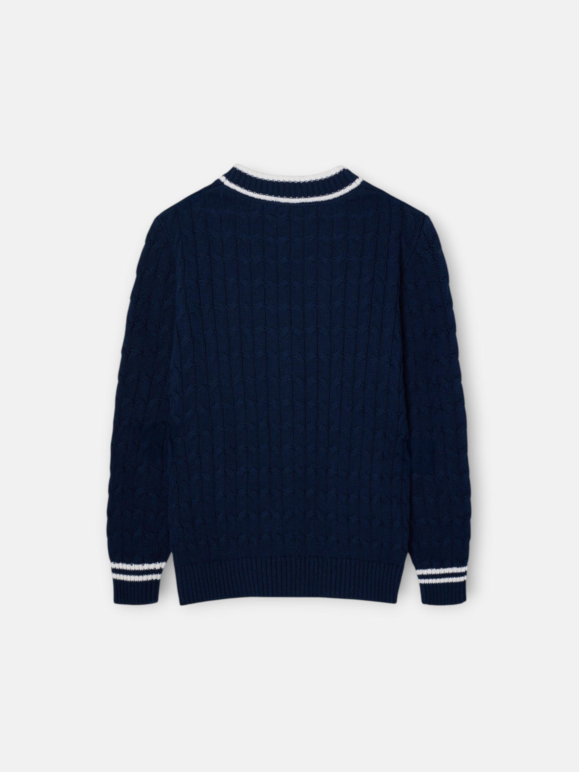 Cardigan girl college escudo azul marino