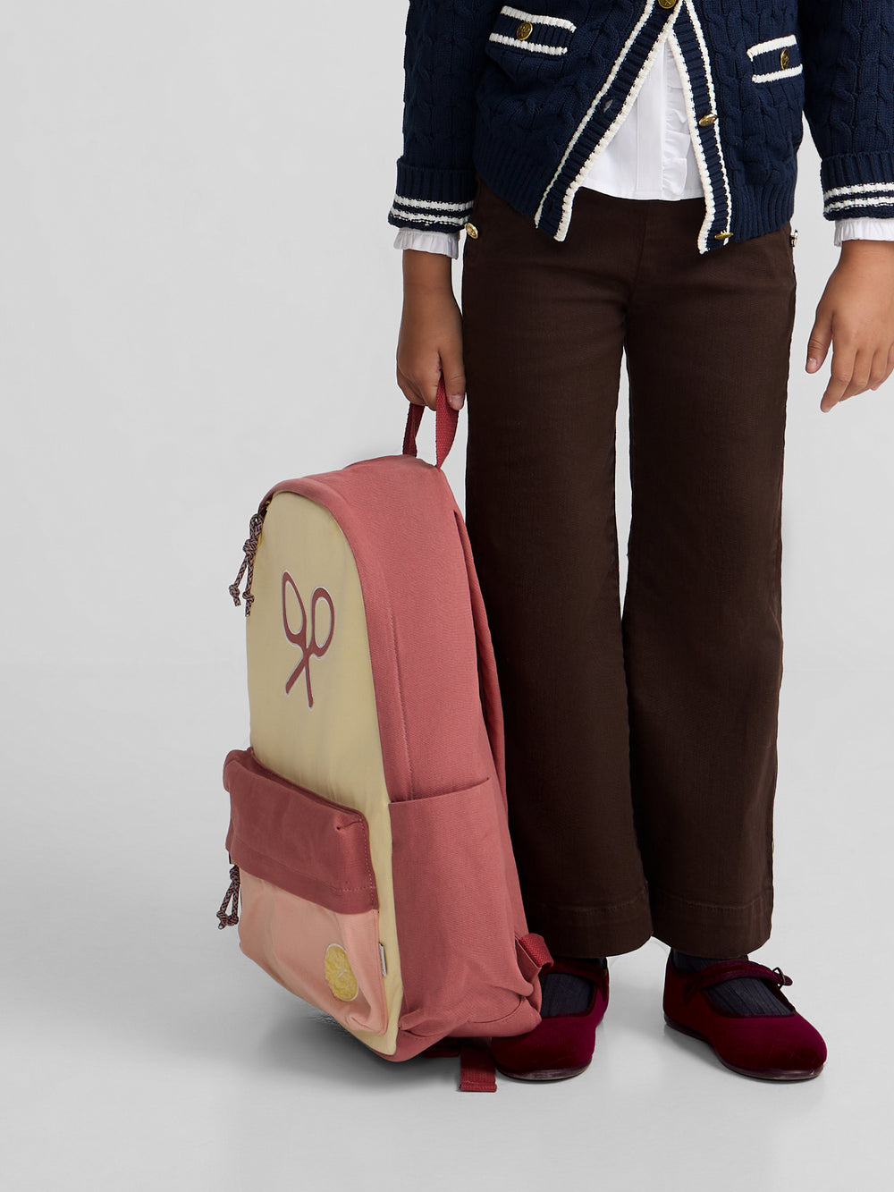 Pantalon girl marinero marron