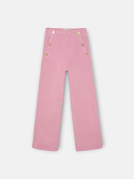 Pantalon girl marinero rosa oscuro