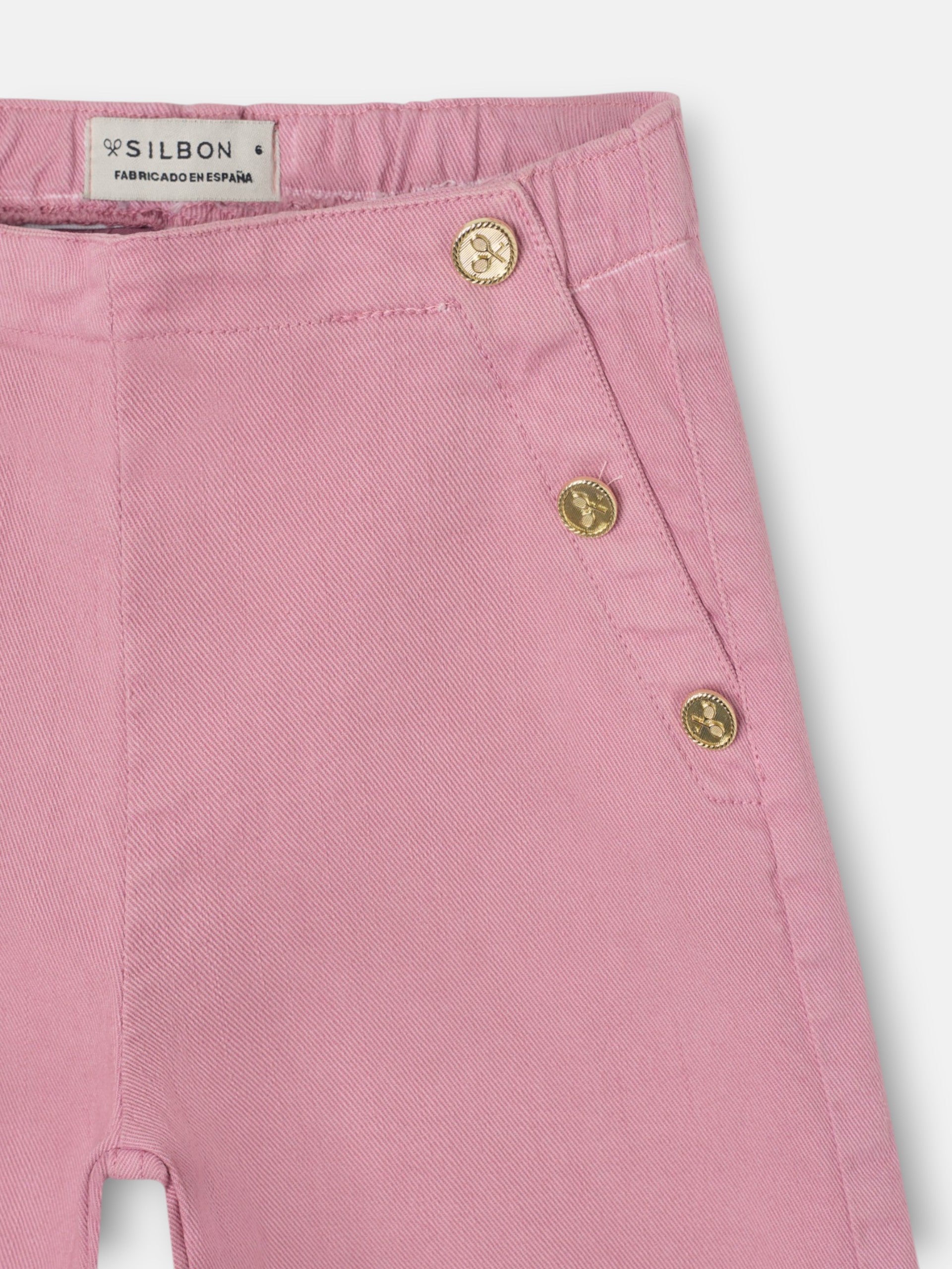 Pantalon girl marinero rosa oscuro
