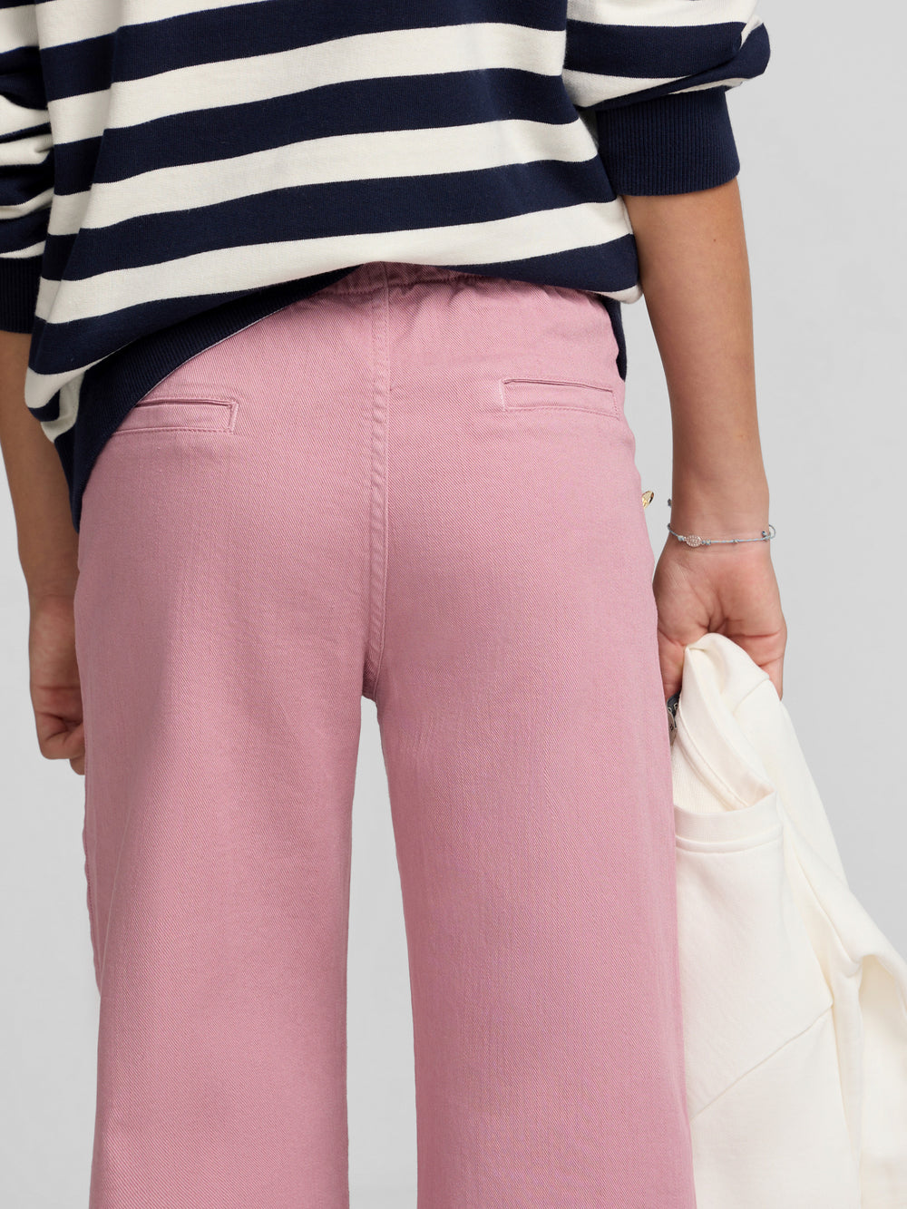 Pantalon girl marinero rosa oscuro