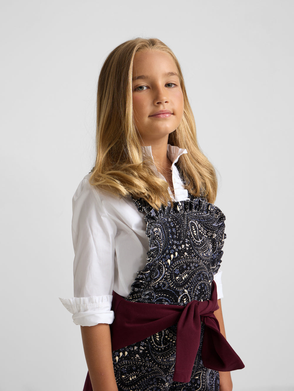 Peto girl micropana estampado paisley azul