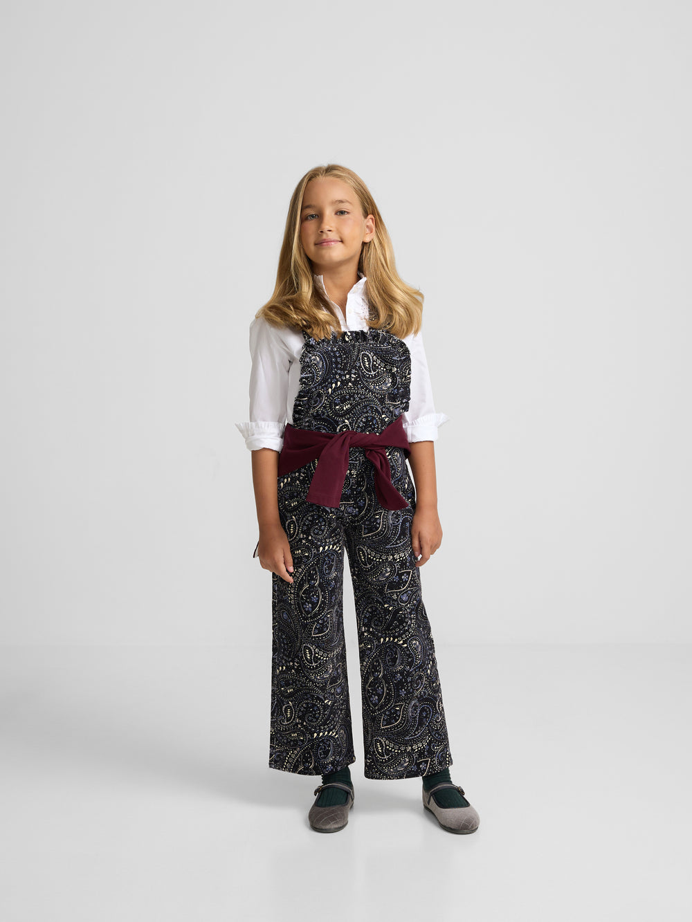 Peto girl micropana estampado paisley azul