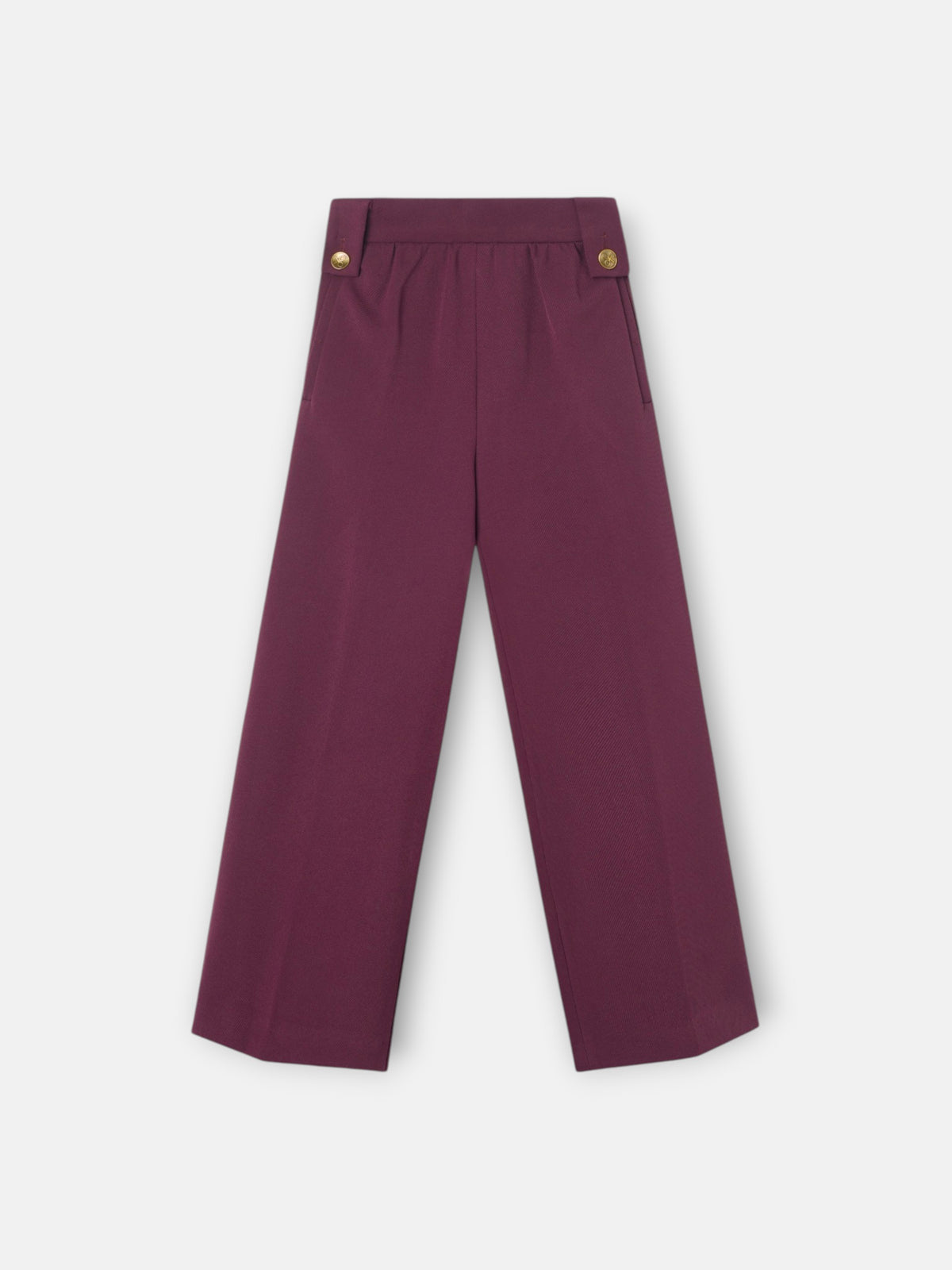 Calças culotte menina beringela