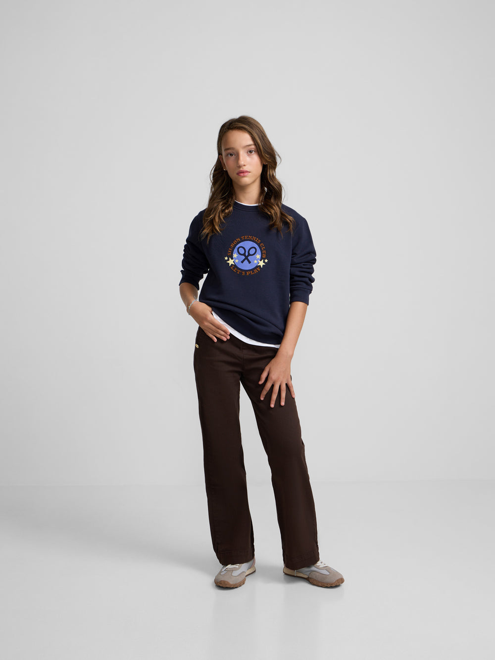 Sudadera girl tennis club azul marino