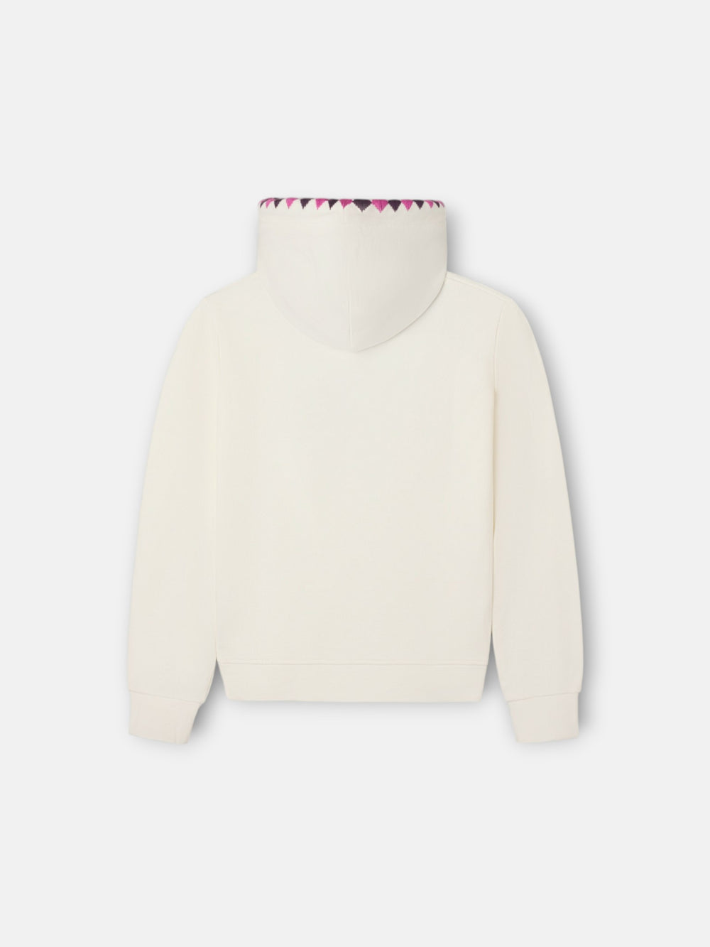 Sweatshirt girl com capuz raquete estampado cru