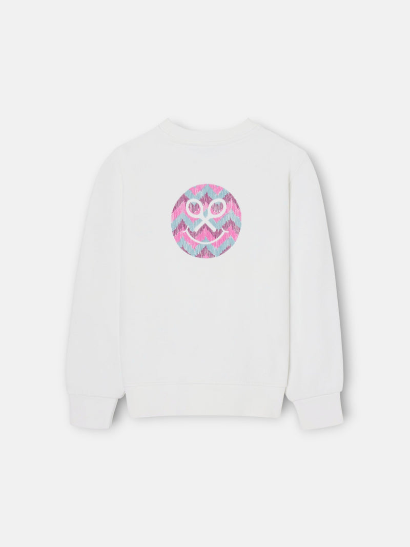 Sudadera girl silbon smile crudo