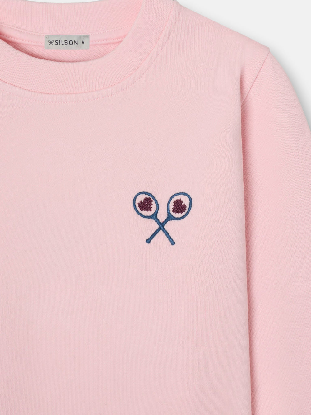 Sweatshirt girl lucky love rosa