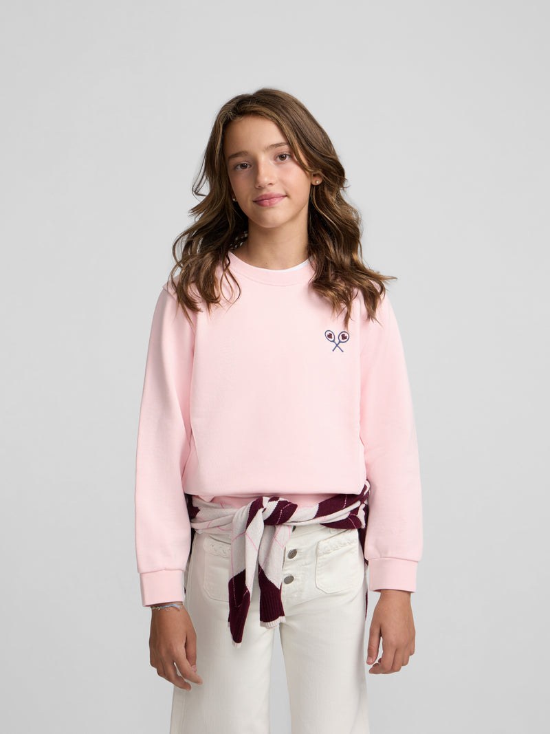 Sudadera girl lucky love rosa