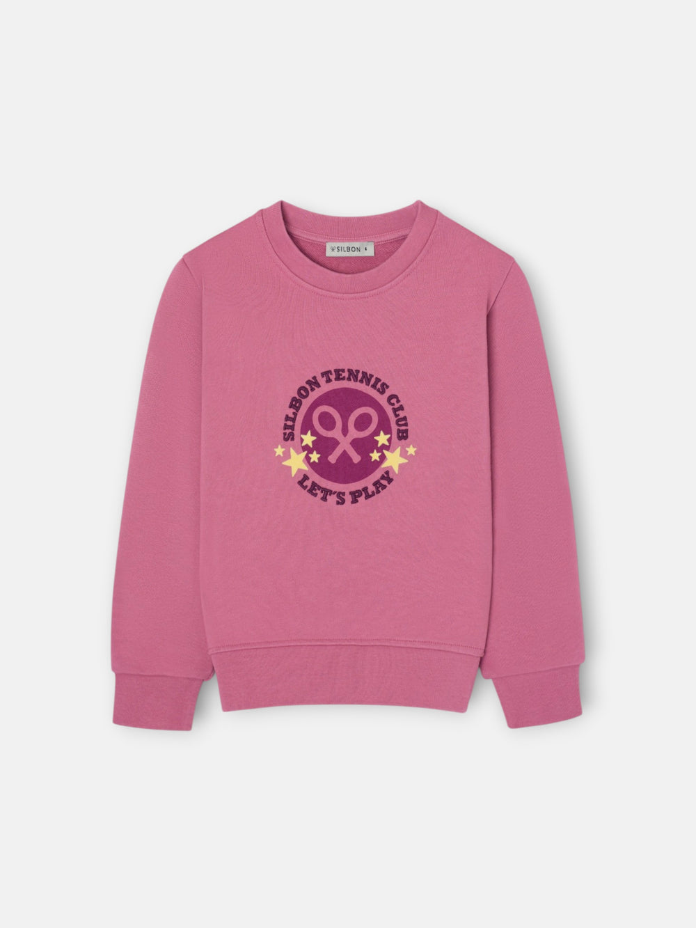 Sweatshirt girl tennis club rosa