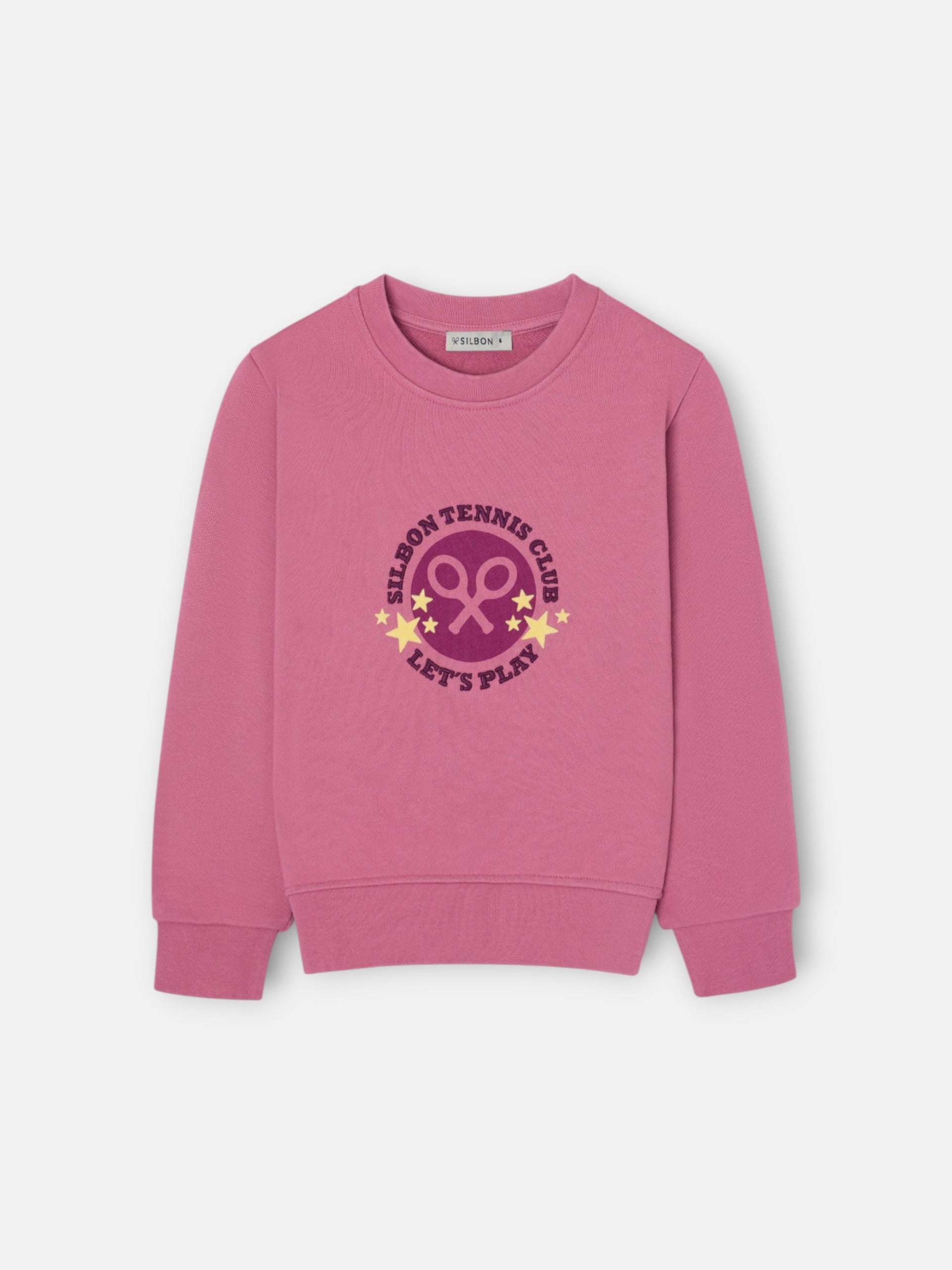 Sudadera girl tennis club rosa