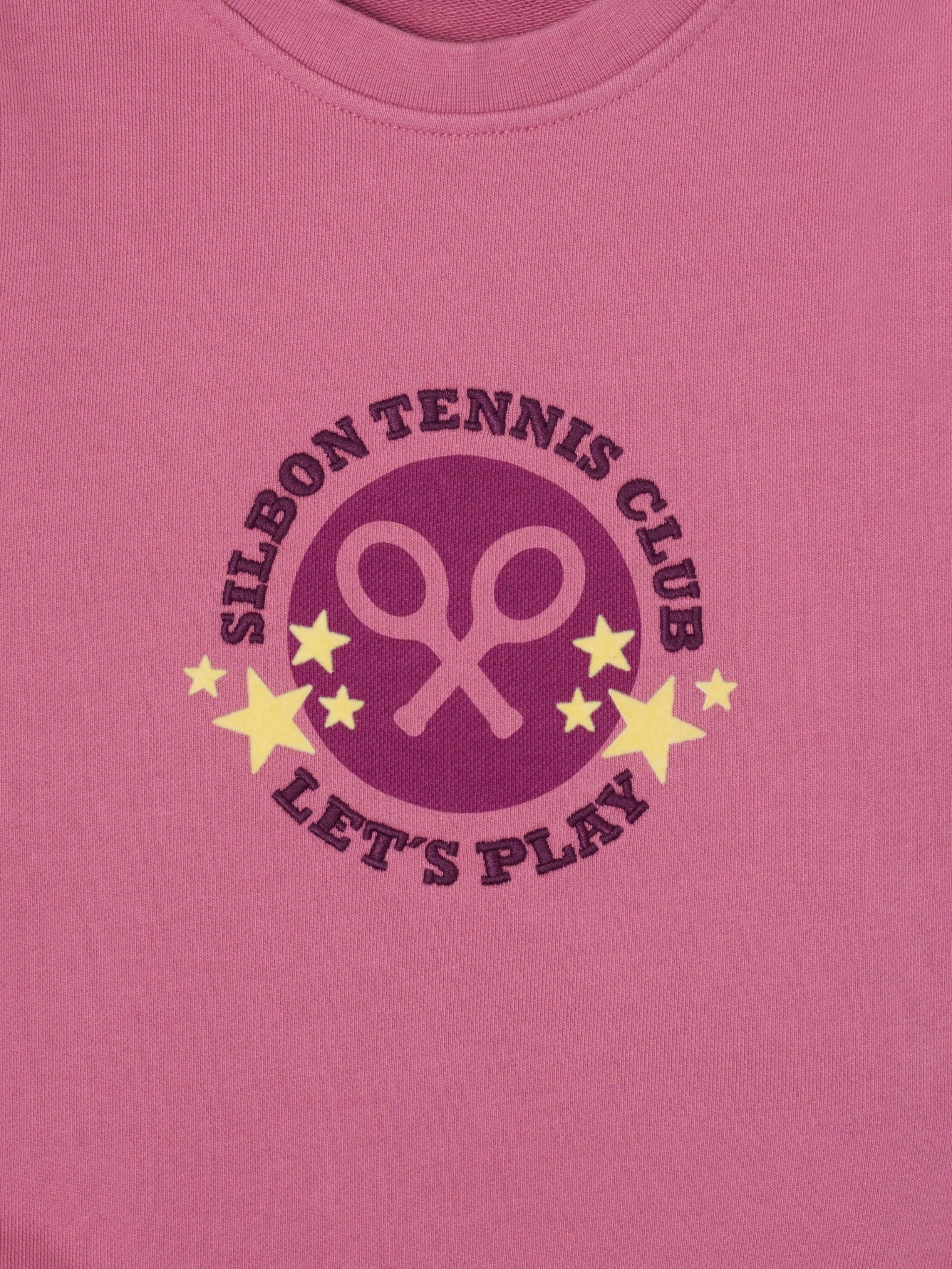 Sudadera girl tennis club rosa