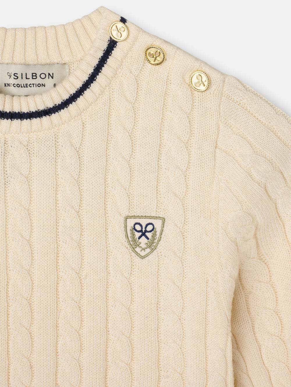 Jersey girl college escudo crudo
