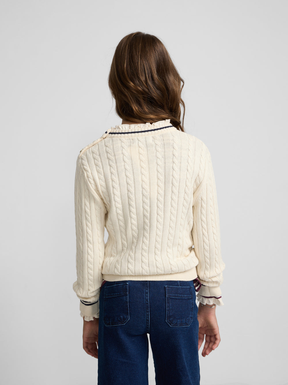 Raw college crest girl sweater