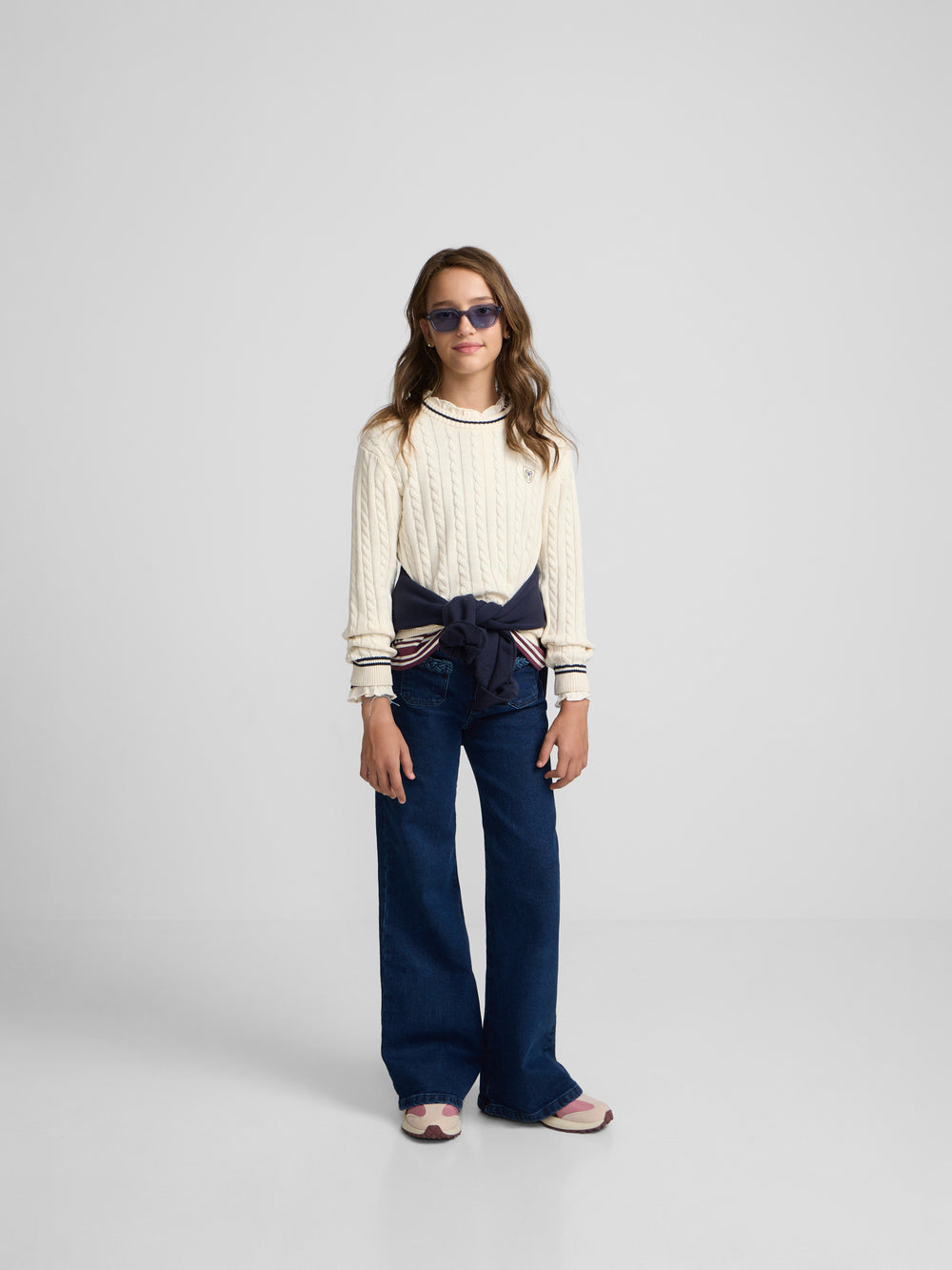 Raw college crest girl sweater