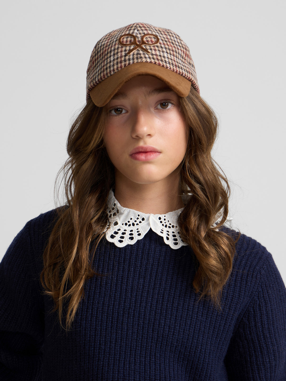Jersey girl cuello bobo azul marino