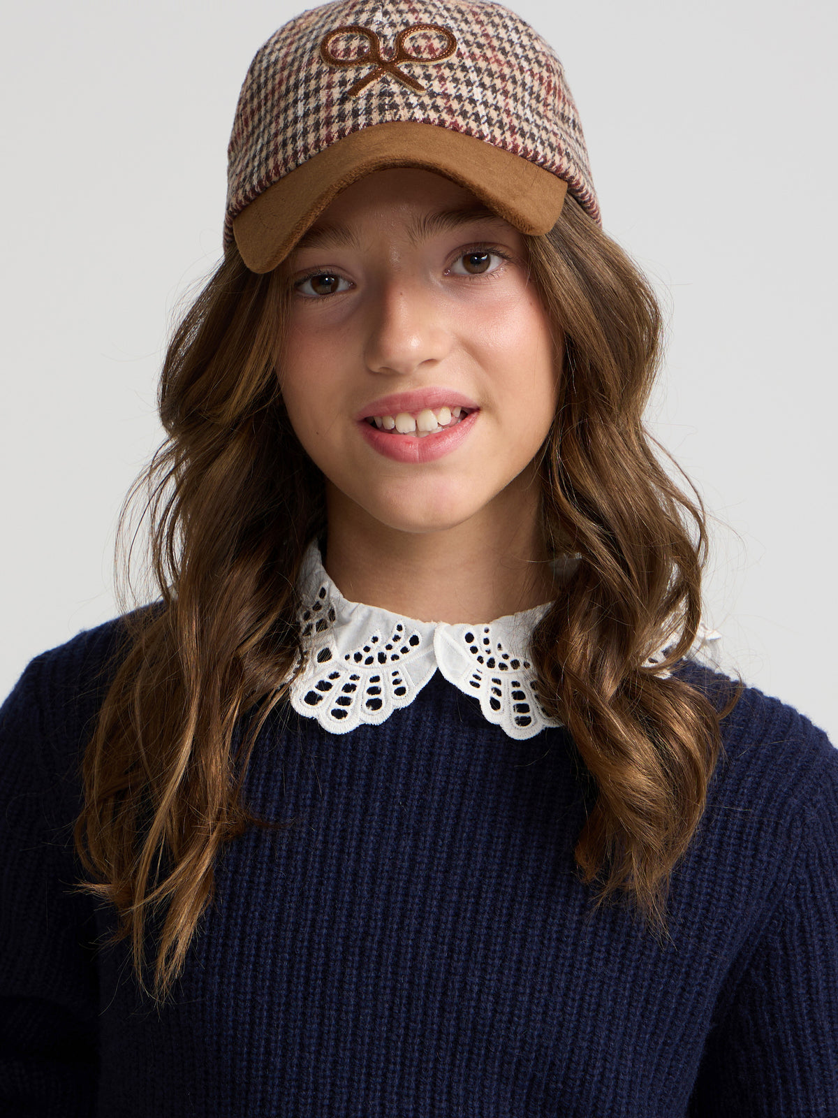 Jersey girl cuello bobo azul marino
