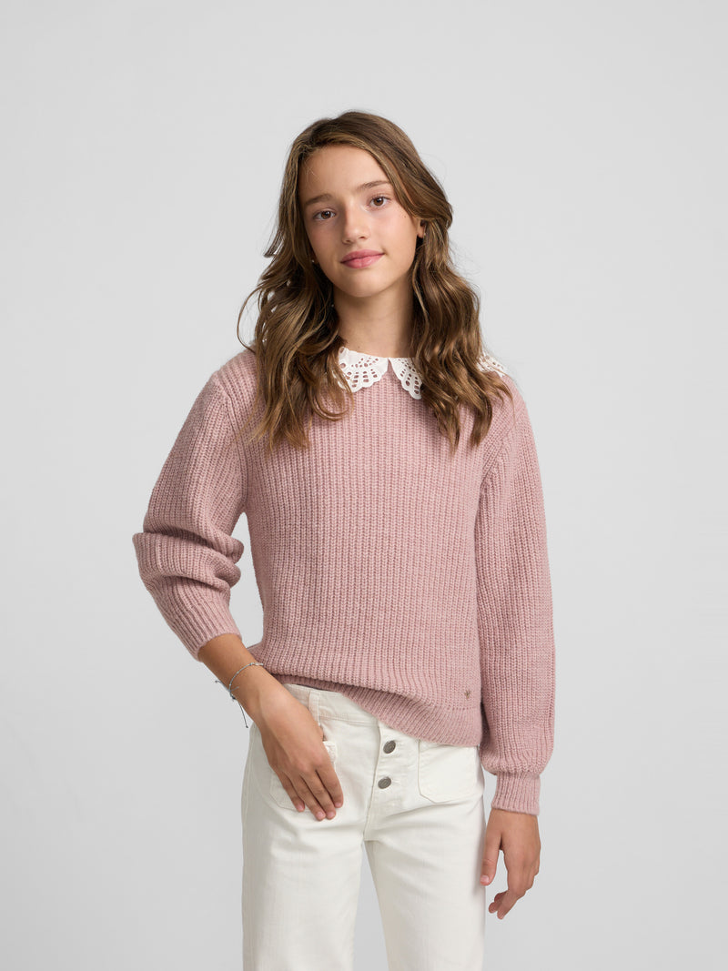Jersey girl cuello bobo rosa