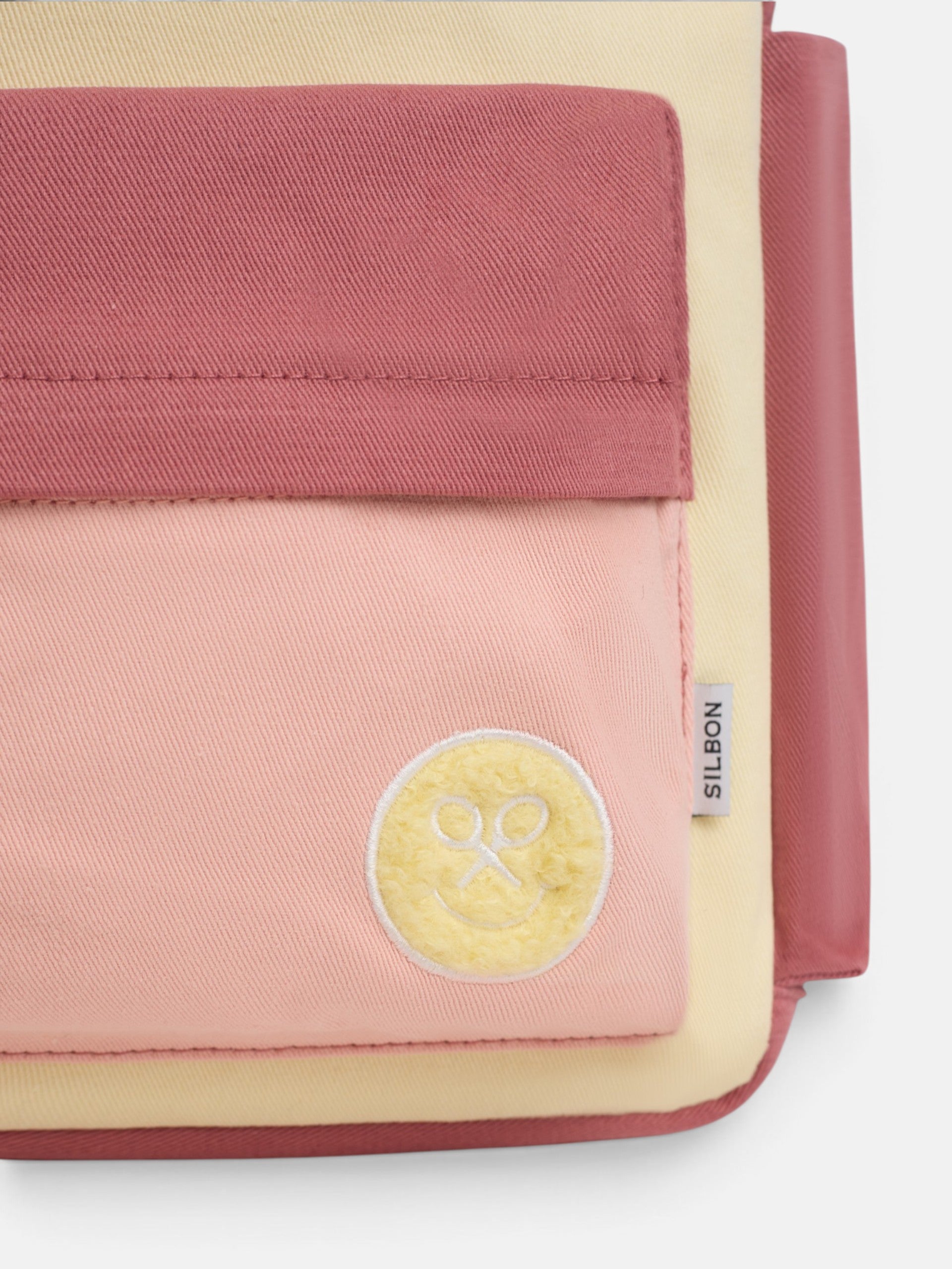 Mochila girl tricolor amarillo y rosa
