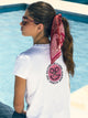 Camiseta woman smile estampado blanca