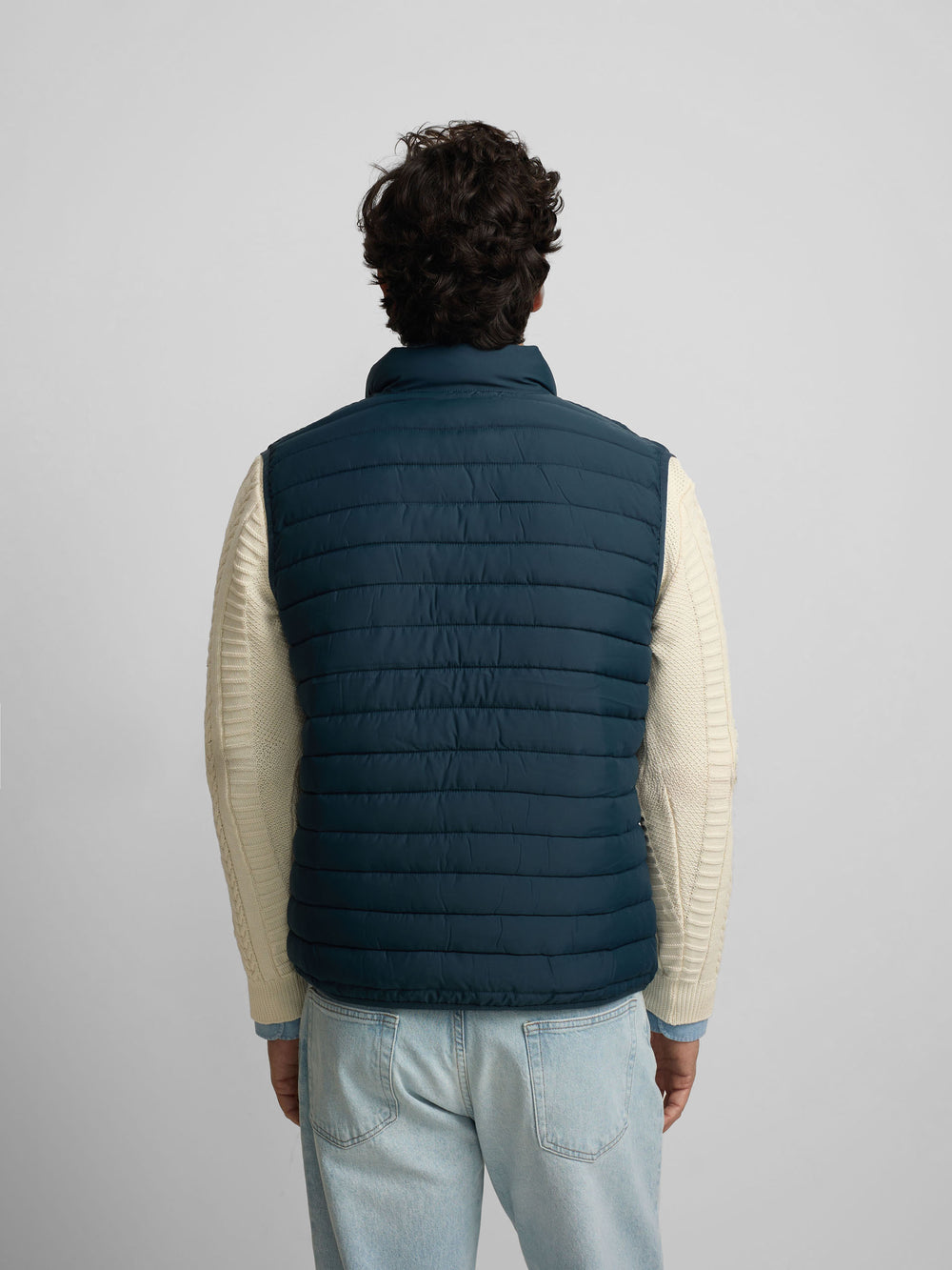 Gilet matelassé bleu marine