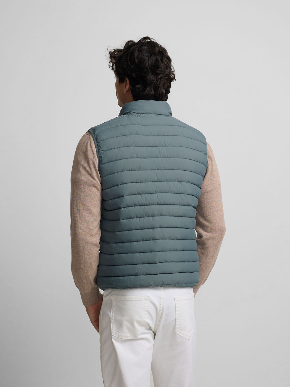 gilet matelassé vert foncé