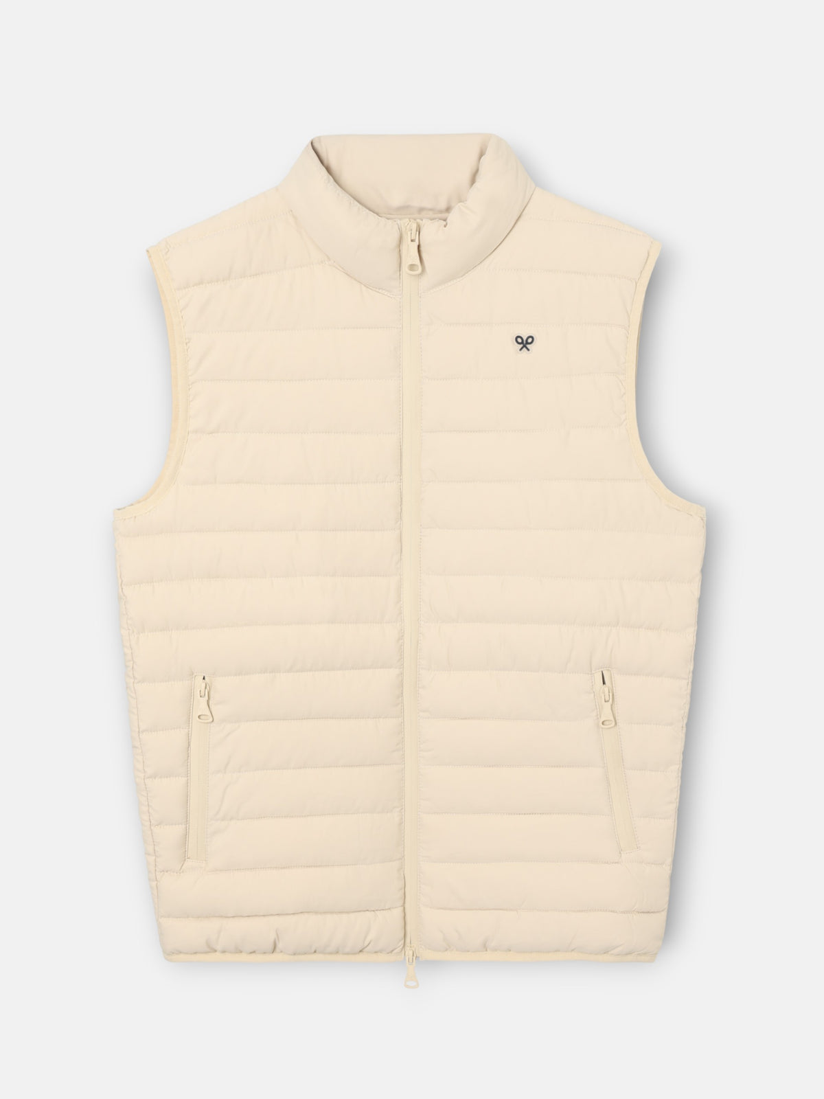 Chaleco padded beige claro