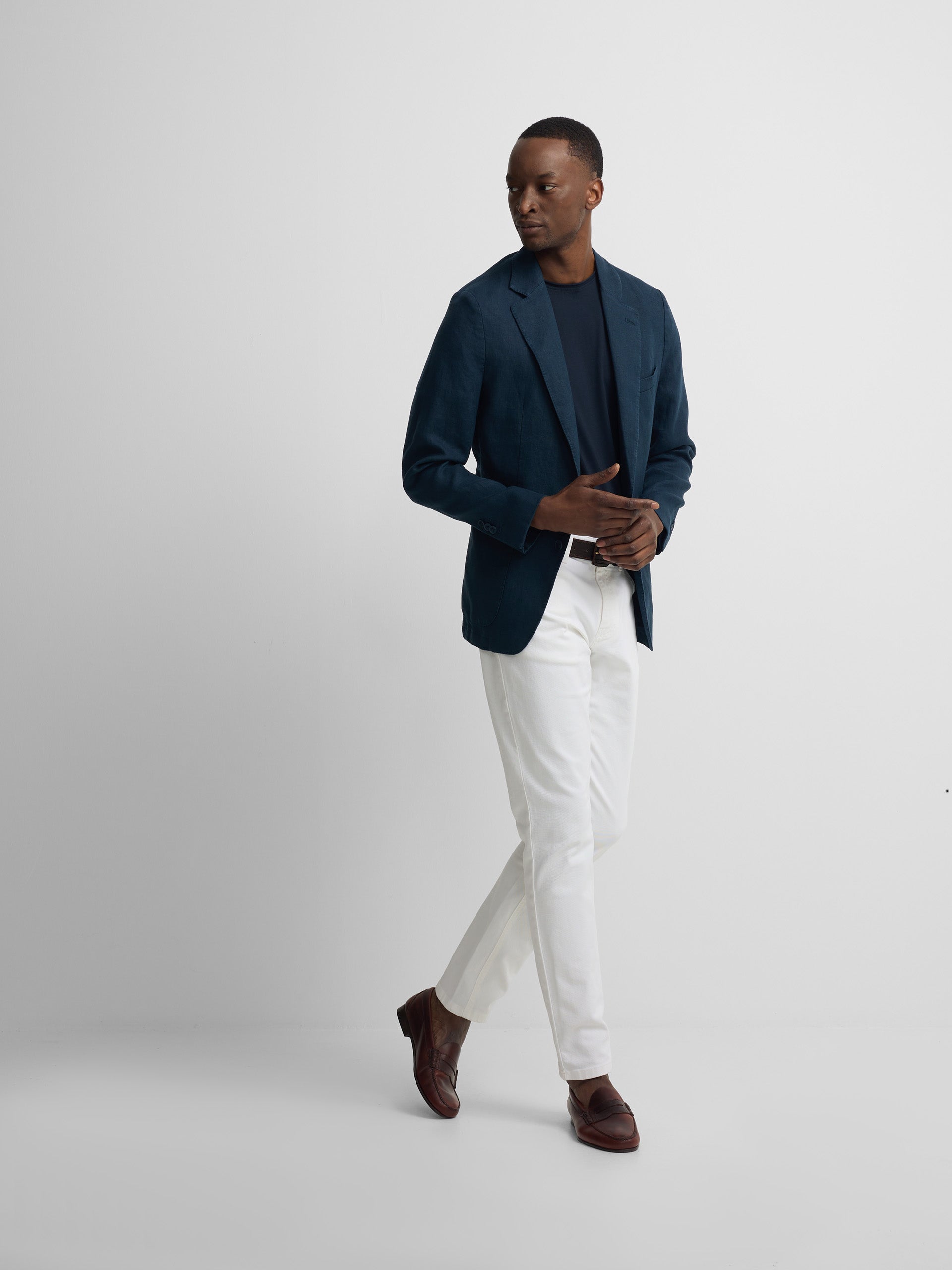 Blazer comfort azul-marinho