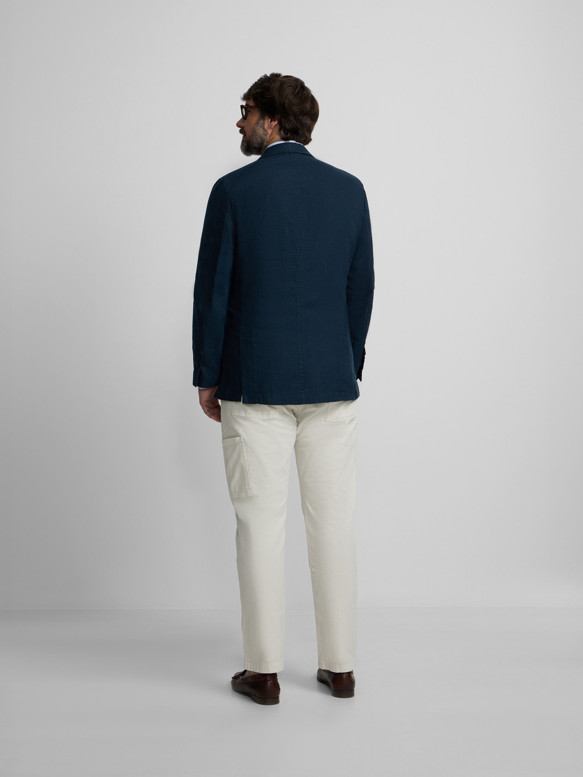 Blazer comfort azul-marinho